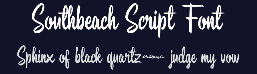 Southbeach Script Font by Wacaksara Co. — Script Handwritten Font — thumbnail 2