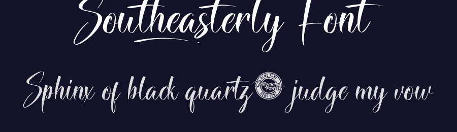 Southeasterly Font by CalligraphyFonts.net — Script Handwritten Font — thumbnail 2