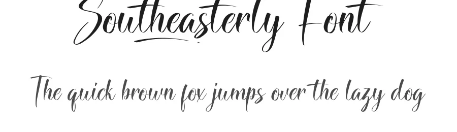 Southeasterly Font by CalligraphyFonts.net — Script Handwritten Font