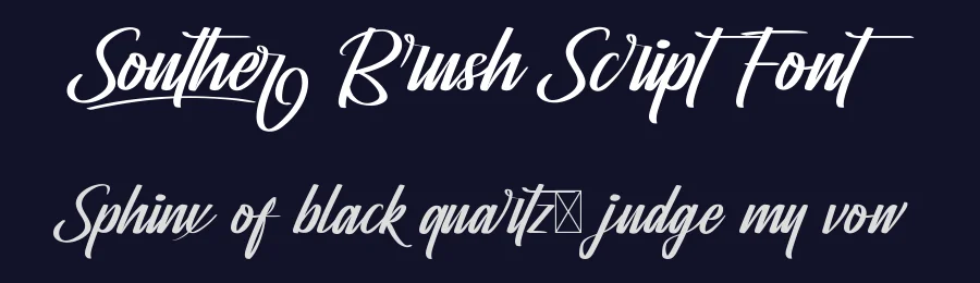 Souther Brush Script Font by CalligraphyFonts.net — Script Handwritten Font — thumbnail 2