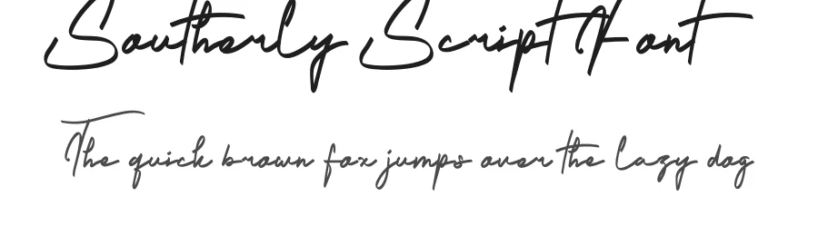 Southerly Script Font by levincreative — Script Handwritten Font