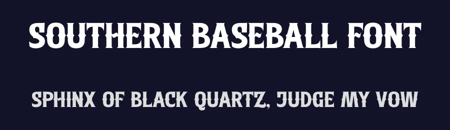 Southern Baseball Font by timelesstype.co — Serif Font — thumbnail 2