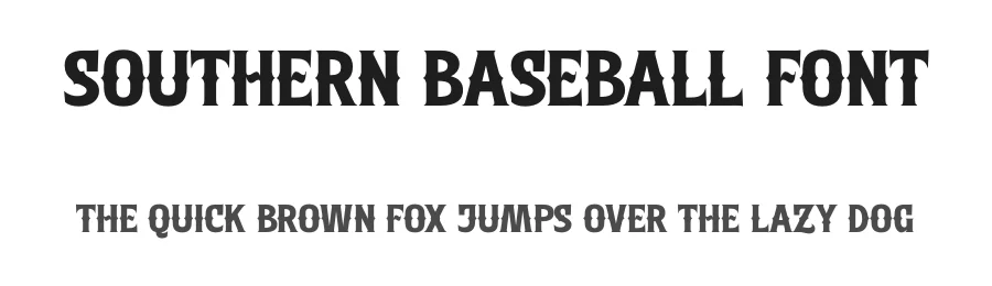 Southern Baseball Font by timelesstype.co — Serif Font