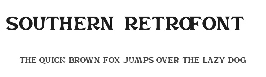 Southern Retro Font by noahtype — Display Font