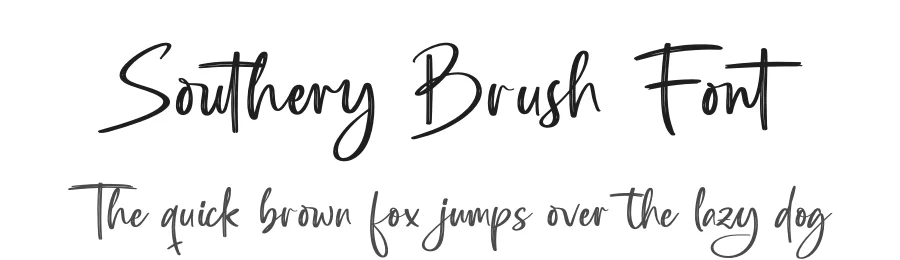 Southery Brush Font by stylishtype.co — Script Handwritten Font