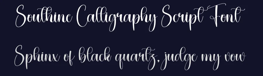 Southine Calligraphy Script Font by creativeletter — Script Handwritten Font — thumbnail 2