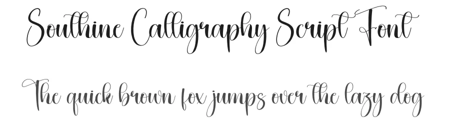 Southine Calligraphy Script Font by creativeletter — Script Handwritten Font