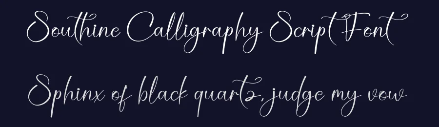Southine Calligraphy Script Font by creativeletter — Script Handwritten Font — thumbnail 2