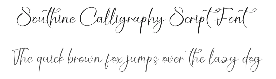 Southine Calligraphy Script Font by creativeletter — Script Handwritten Font