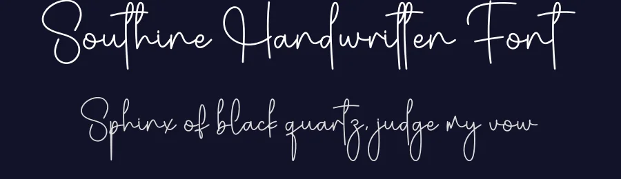 Southine Handwritten Font by creativeletter — Script Handwritten Font — thumbnail 2