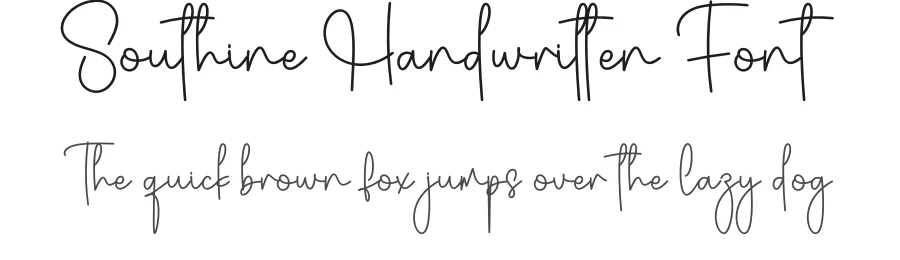 Southine Handwritten Font by creativeletter — Script Handwritten Font