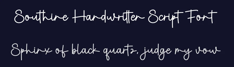 Southine Handwritten Script Font by creativeletter — Script Handwritten Font — thumbnail 2