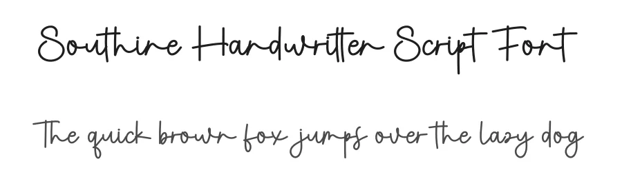 Southine Handwritten Script Font by creativeletter — Script Handwritten Font