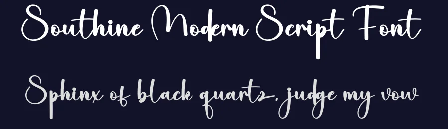 Southine Modern Script Font by creativeletter — Script Handwritten Font — thumbnail 2