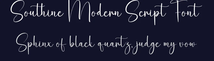 Southine Modern Script Font by creativeletter — Script Handwritten Font — thumbnail 2