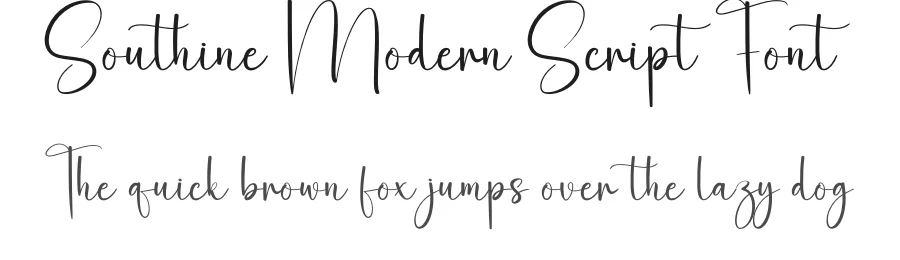 Southine Modern Script Font by creativeletter — Script Handwritten Font
