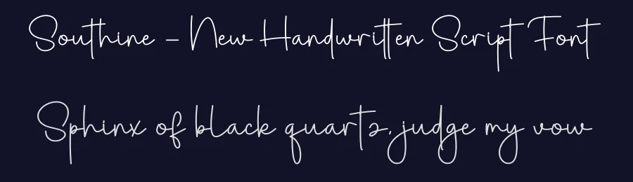 Southine – New Handwritten Script Font by creativeletter — Script Handwritten Font — thumbnail 2
