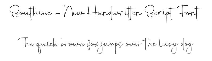 Southine – New Handwritten Script Font by creativeletter — Script Handwritten Font