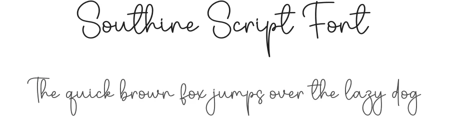 Southine Script Font by creativeletter — Script Handwritten Font