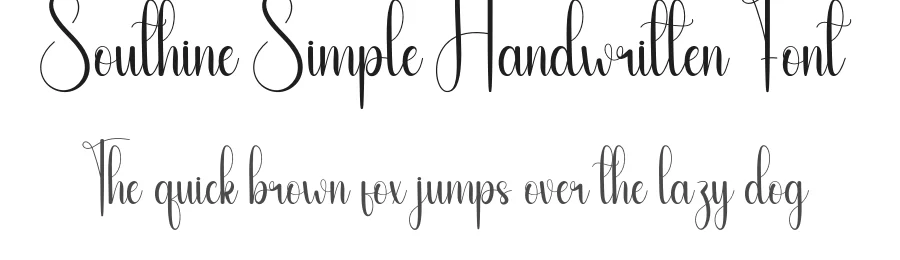 Southine Simple Handwritten Font by andikastudio — Script Handwritten Font