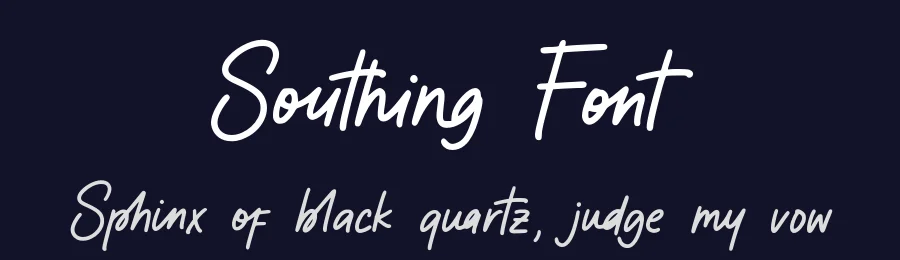 Southing Font by Alpaprana — Script Handwritten Font — thumbnail 2