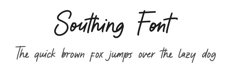 Southing Font by Alpaprana — Script Handwritten Font