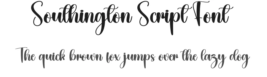 Southington Script Font by creativeletter — Script Handwritten Font