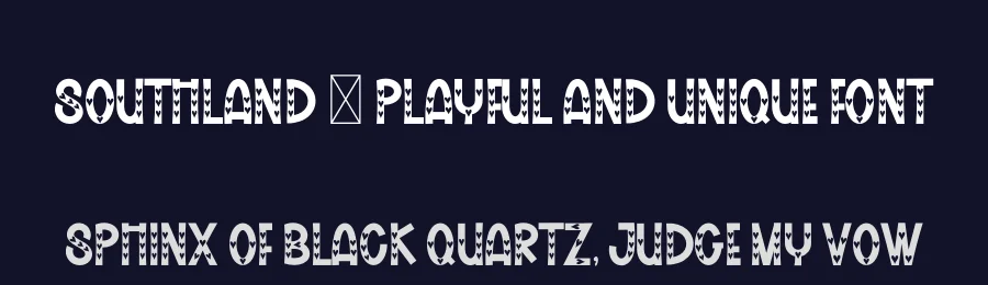 Southland – Playful And Unique Font by freshtypeink — Display Font — thumbnail 2