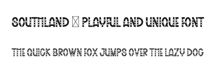 Southland – Playful And Unique Font by freshtypeink — Display Font