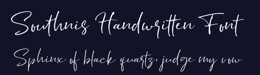 Southnis Handwritten Font by [email protected] — Script Handwritten Font — thumbnail 2