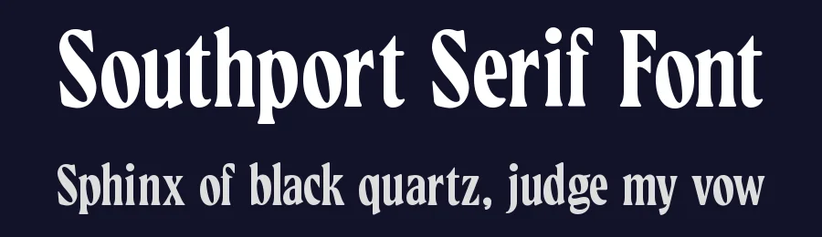 Southport Serif Font by Daniil Toropov — Serif Font — thumbnail 2