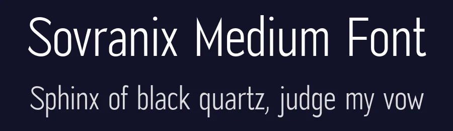 Sovranix Medium Font by Plotomad — Decorative Font — thumbnail 2