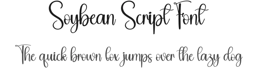 Soybean Script Font by andikastudio — Script Handwritten Font