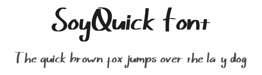 SoyQuick Font by Javanicestudio — Display Font