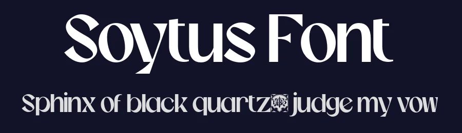 Soytus Font by burntilldead — Sans Serif Font — thumbnail 2