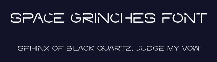 Space Grinches Font by Pian45 — Display Font — thumbnail 2