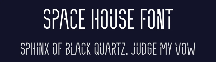 Space House Font by Pian45 — Display Font — thumbnail 2