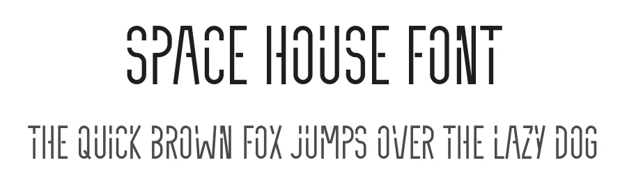 Space House Font by Pian45 — Display Font