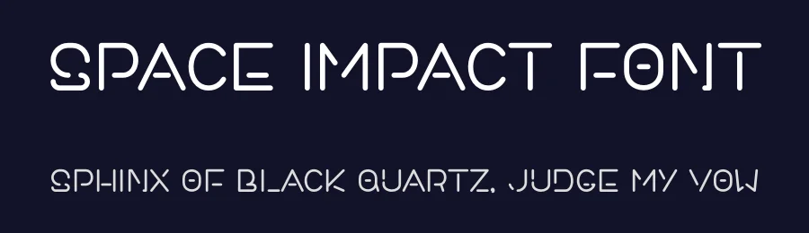 Space Impact Font by Pian45 — Display Font — thumbnail 2