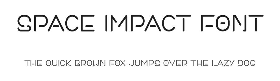 Space Impact Font by Pian45 — Display Font