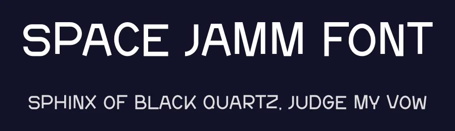 Space Jamm Font by Pian45 — Display Font — thumbnail 2