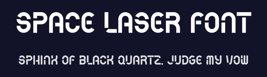 Space Laser Font by Pian45 — Display Font — thumbnail 2