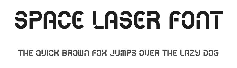 Space Laser Font by Pian45 — Display Font
