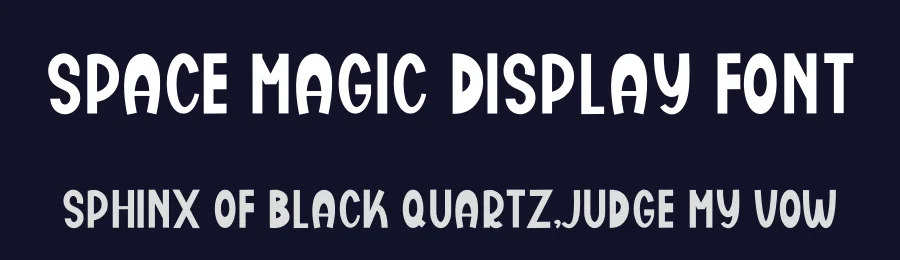 Space Magic Display Font by freshtypeink — Display Font — thumbnail 2