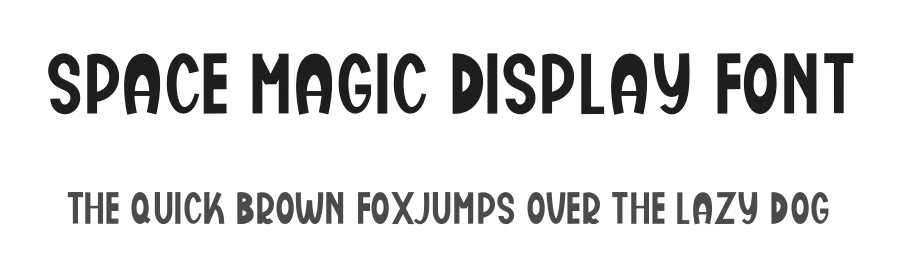 Space Magic Display Font by freshtypeink — Display Font