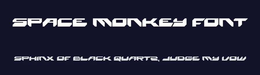 Space Monkey Font by Maknastd — Display Font — thumbnail 2
