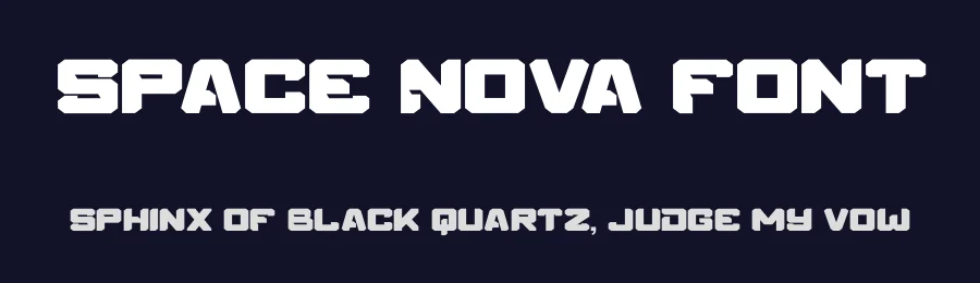 Space Nova Font by Maknastd — Display Font — thumbnail 2