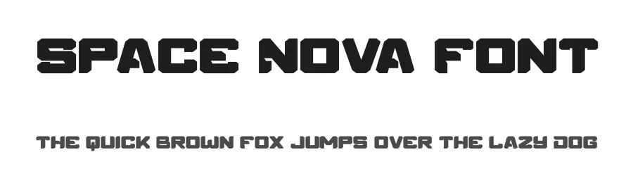 Space Nova Font by Maknastd โ Display Font