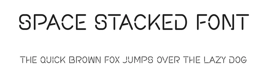 Space Stacked Font by Pian45 — Display Font