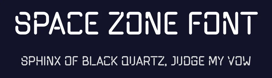 Space Zone Font by Pian45 — Display Font — thumbnail 2